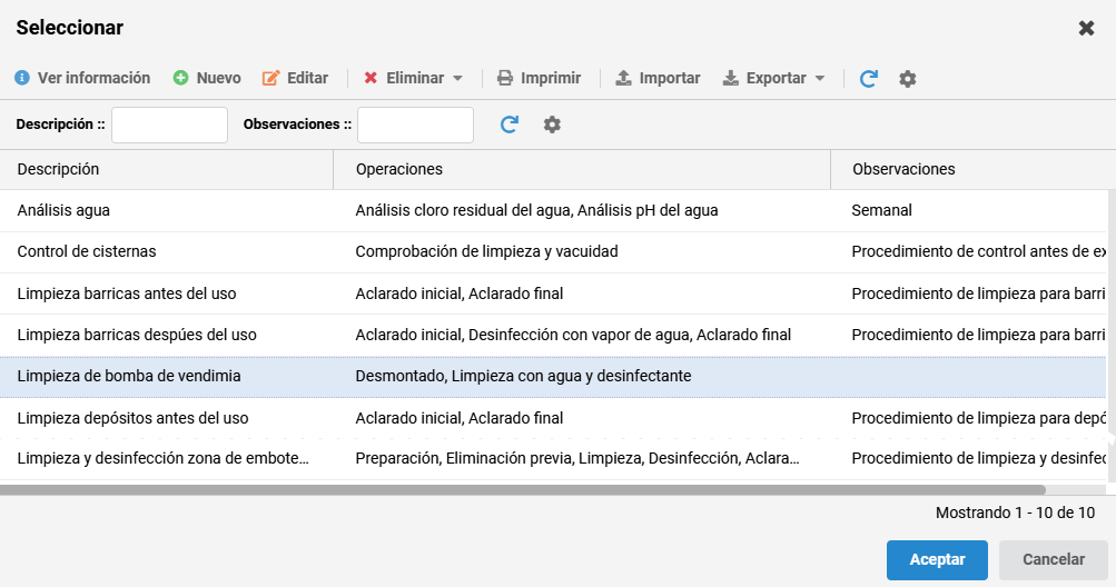 registros appcc 10