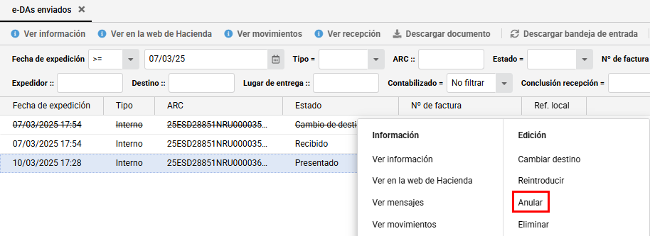 cambio tipo 05