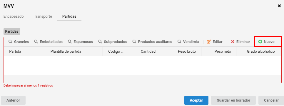 Salidas sin existencias 3