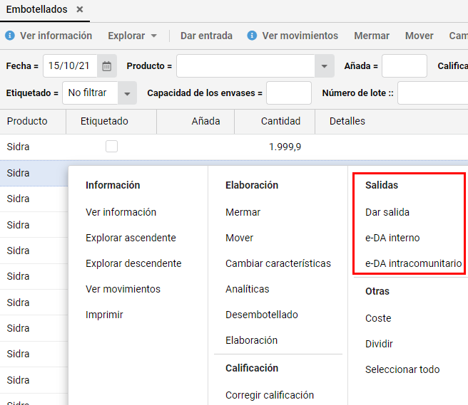 salidas 1