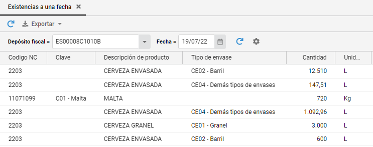 consultas fecha exist 01