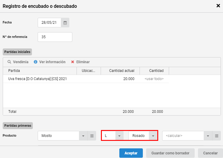 Encubado prensado 9