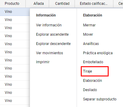Espumosos tiraje 1